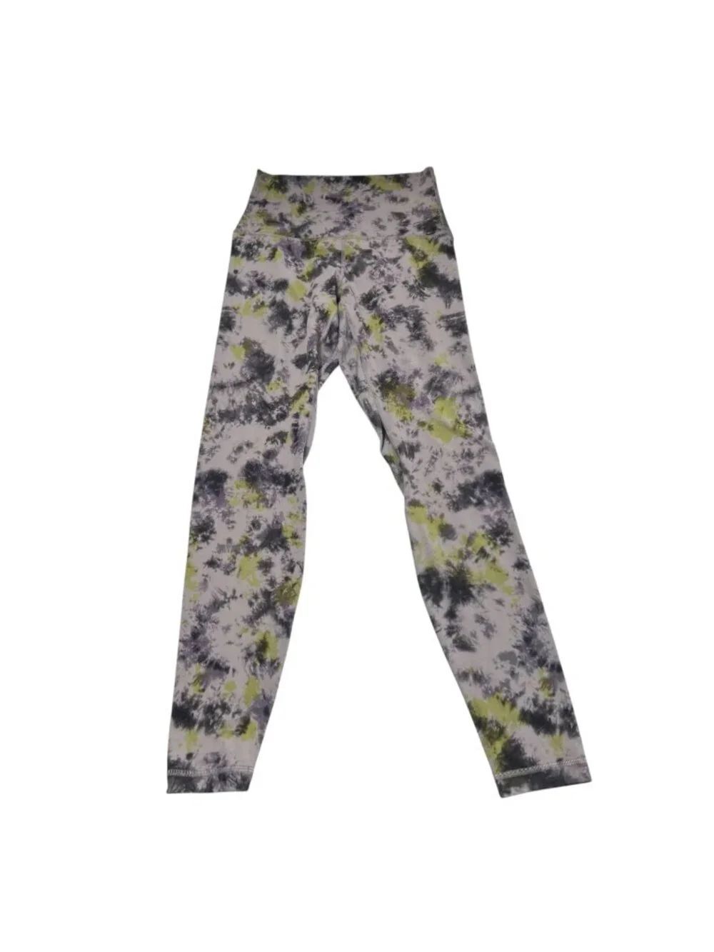 Lululemon Align Super High Rise Pant 28" Inseam Radial Tie Dye Mauve Grey Size 6